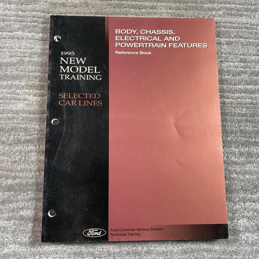 Vintage 1995 Ford New Model Training Selected Car Lines Reference Book PB